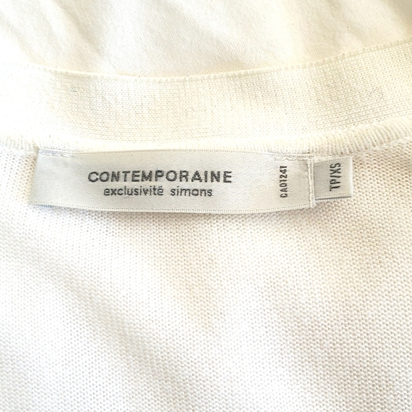 SOLD! Long White Cardigan - Picture 1 of 3